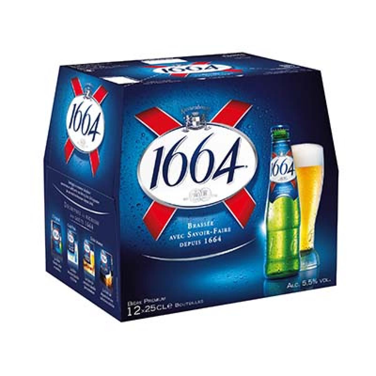 BLLE 12X25CL BIERE 1664