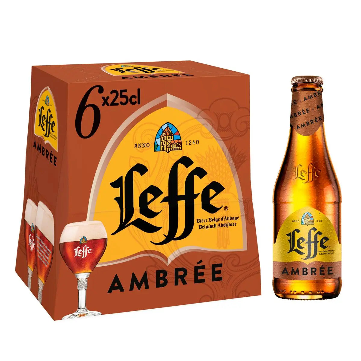BLLE 6X25CL LEFFE AMBREE