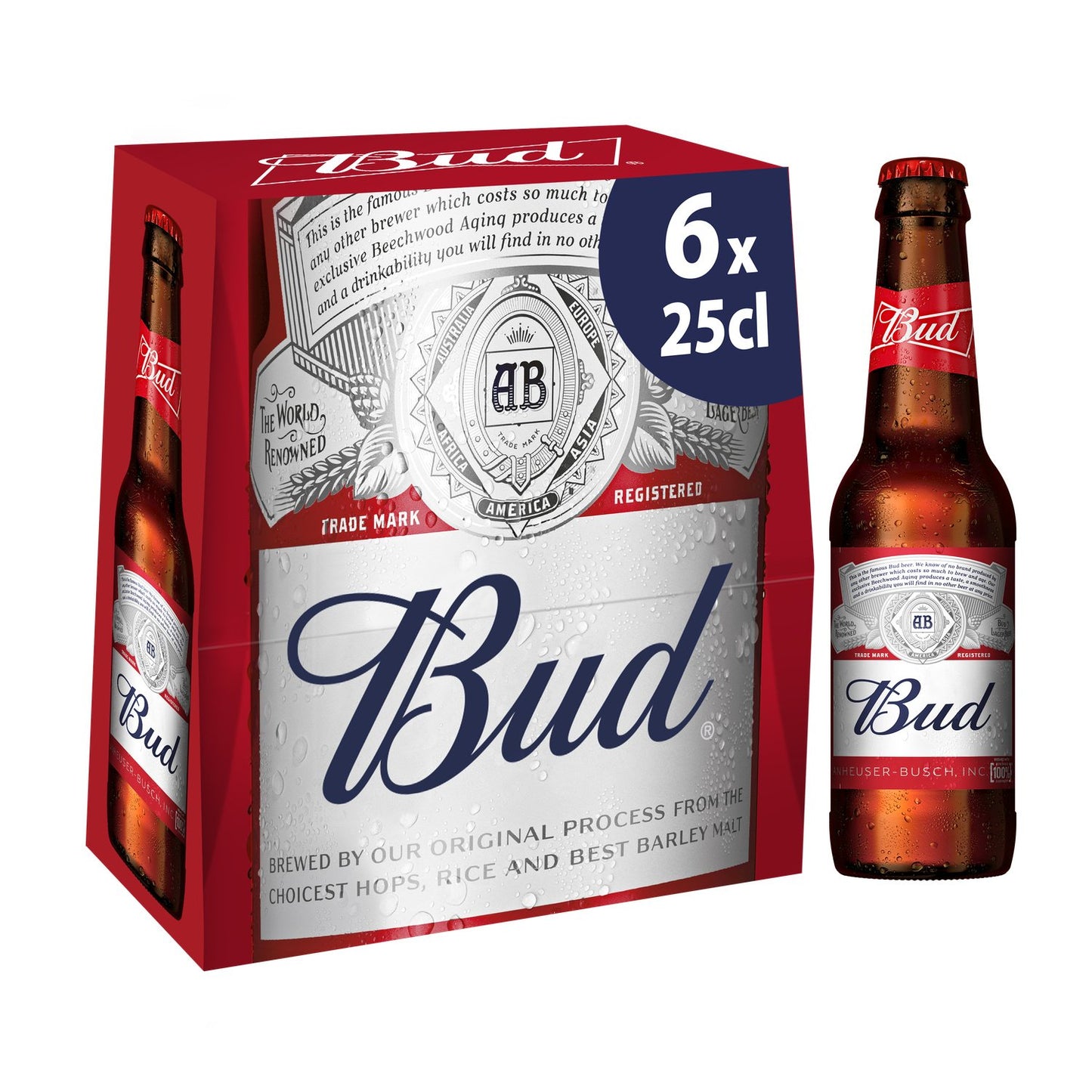 BLLE 6X25CL BIERE BUD