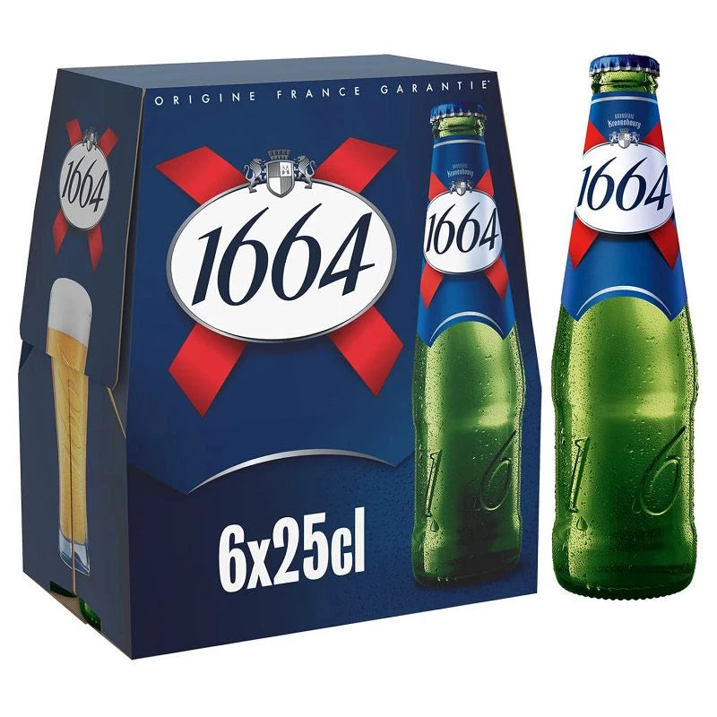 BLLE 6X25CL BIERE 1664