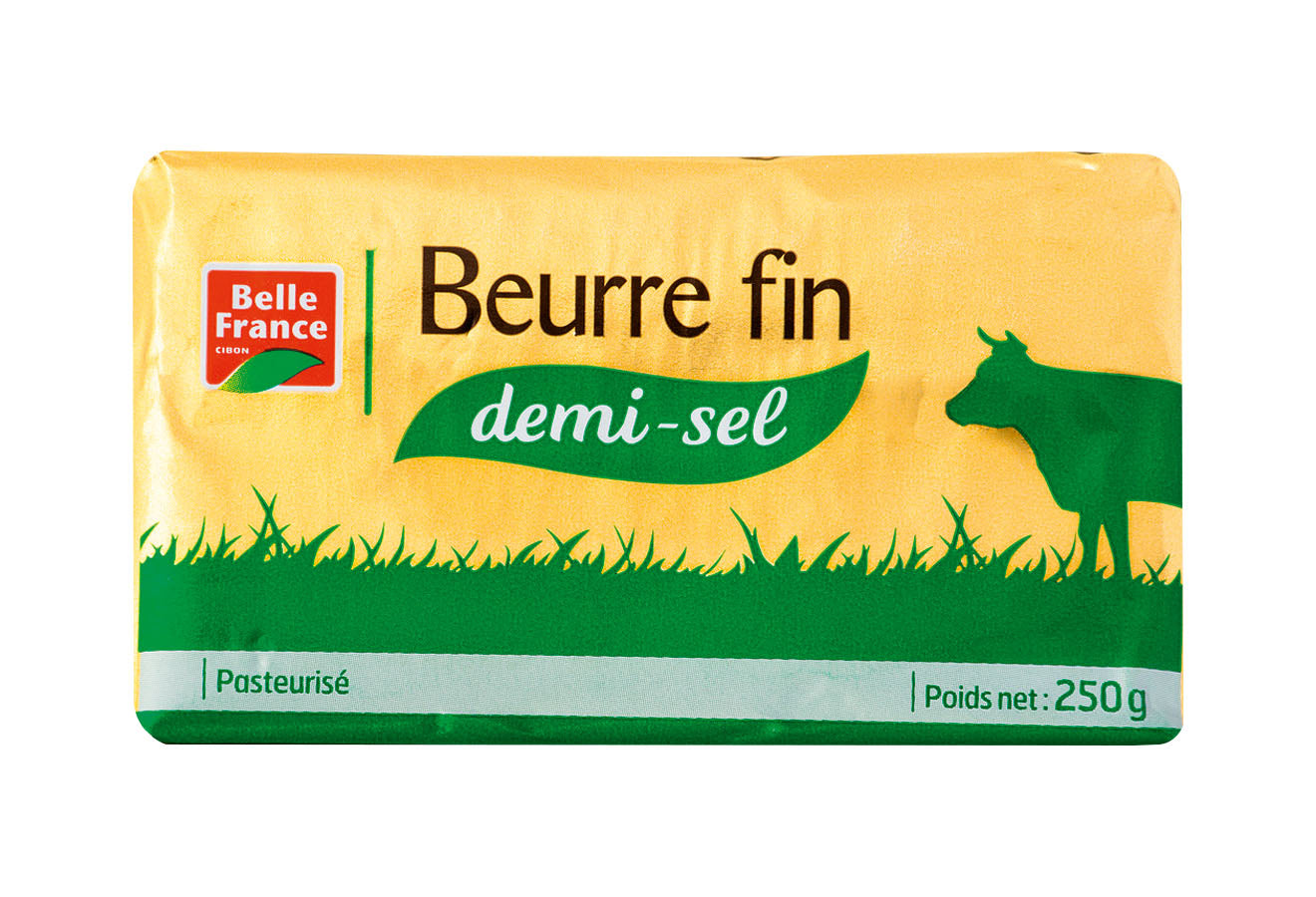 PL.250G.BEURRE 1/2SEL  BF