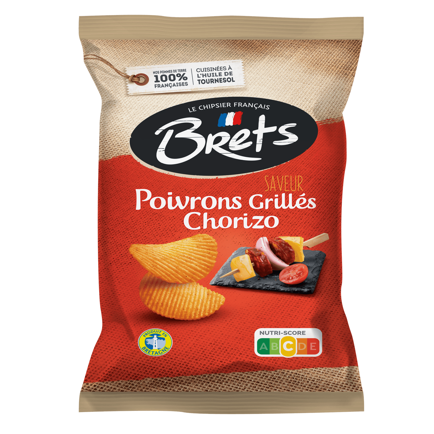 CHIPS POIVR.CHORIZO BRETS 125G