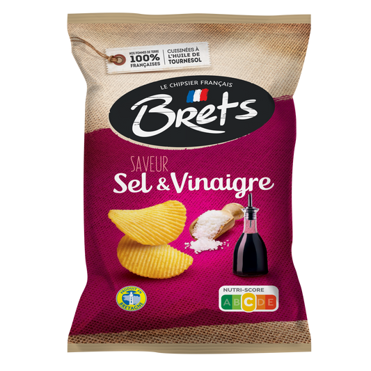 CHIPS OND.VINAIGRE BRET S 125G