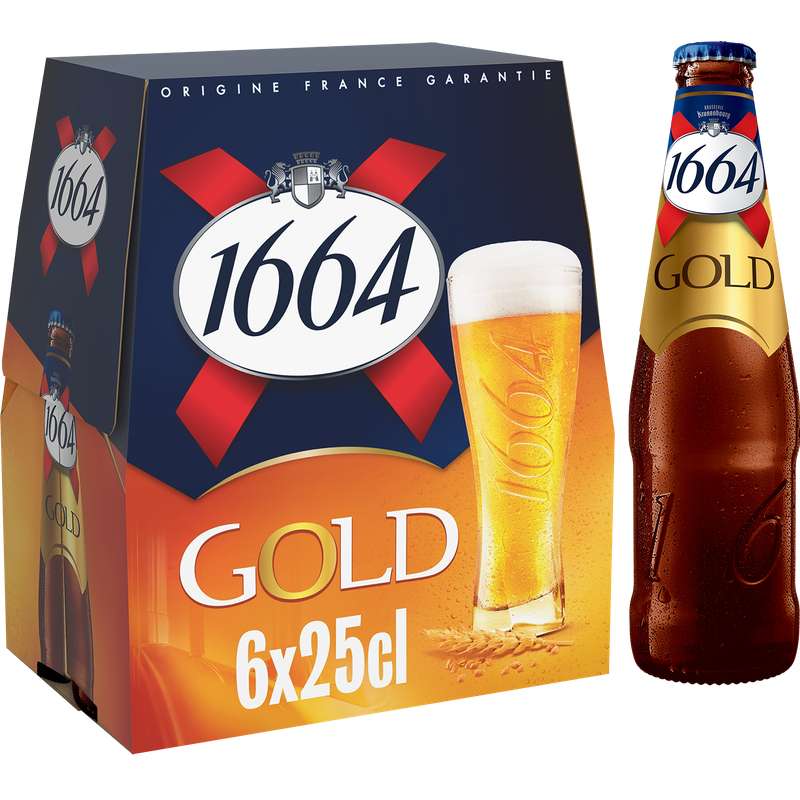 BLLE.6X25 BIERE 1664 GOLD