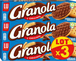 LOT 3X200 GRANOLA LAIT LU